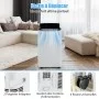 RELAX4LIFE Climatiseur Mobile Silencieux 6 en 1, Climatiseur Portable, Refroidisseur