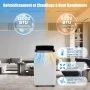 RELAX4LIFE Climatiseur Mobile Silencieux 6 en 1, Climatiseur Portable, Refroidisseur