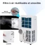 GOPLUS Climatiseur Mobile 16000BTU 4,7kW 5 en 1 Fonction de Refroidissement