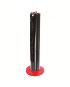 Ventilateur colonne noir et rouge - DomoClip DOM347NR