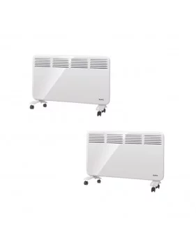 SUPRA Pack 2x Radiateurs mobiles à convection 2000W Écran numérique Programmateur