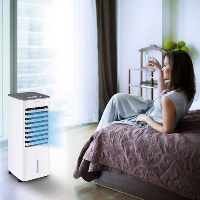 Rafraîchisseur D'air 3en1 DOM473 de réservoir 4L avec une puissance de 80w pour rafraîchir, humidifier et purifier l'air.
