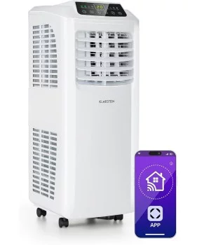 Climatiseur portable Klarstein Pure Blizzard Smart 9000 BTU, déshumidificateur R290, 44 m², 50 DB (Classe énergétique A)