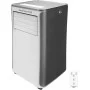 ForceClima 9400 9000 BTU Climatiseur portable 4-en-1 avec chauffage, déshumidification, LED, télécommande, couverture 20 m²