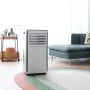 ForceClima 9400 9000 BTU Climatiseur portable 4-en-1 avec chauffage, déshumidification, LED, télécommande, couverture 20 m²