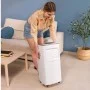 ForceClima 7100 Soundless Climatiseur portable 7000 BTU avec télécommande, LED, 4 modes, 2 vitesses, kit fenêtre, 15-20 m²