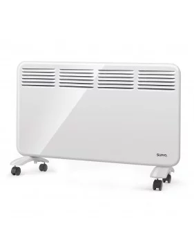 Convecteur mobile ou fixe Quickfix 2000 - 2000 W, Ultra plat, chauffage pour pièces de 20 à 30 m2, salle de bains, pieds inclus