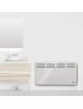 Convecteur mobile ou fixe Quickfix 2000 - 2000 W, Ultra plat, chauffage pour pièces de 20 à 30 m2, salle de bains, pieds inclus