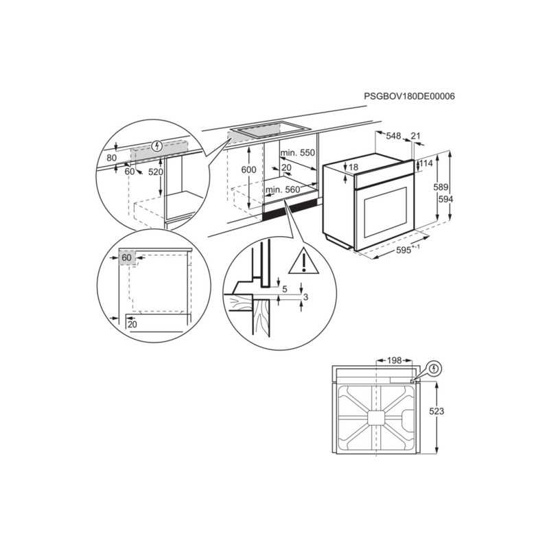 Four Electrolux EOC8P39X