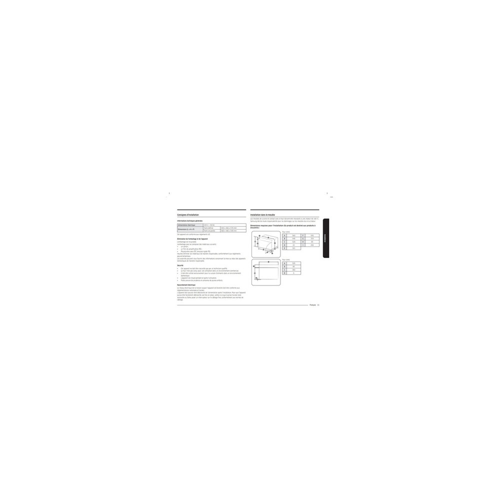 Micro ondes mono fonction Samsung NQ5B4513GBS