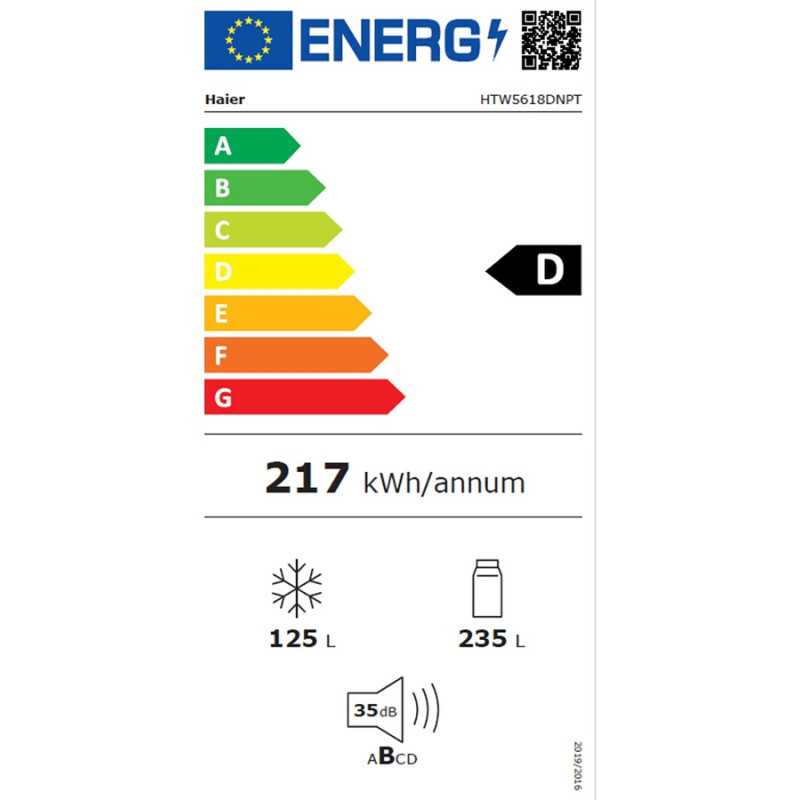Refrigerateur congelateur en bas Haier HTW5618DNPT