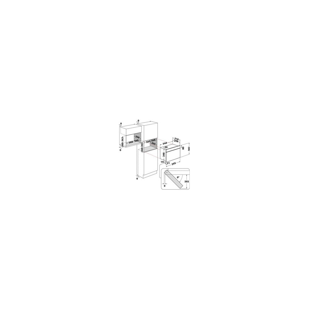 Micro ondes + Gril Whirlpool mbna920b