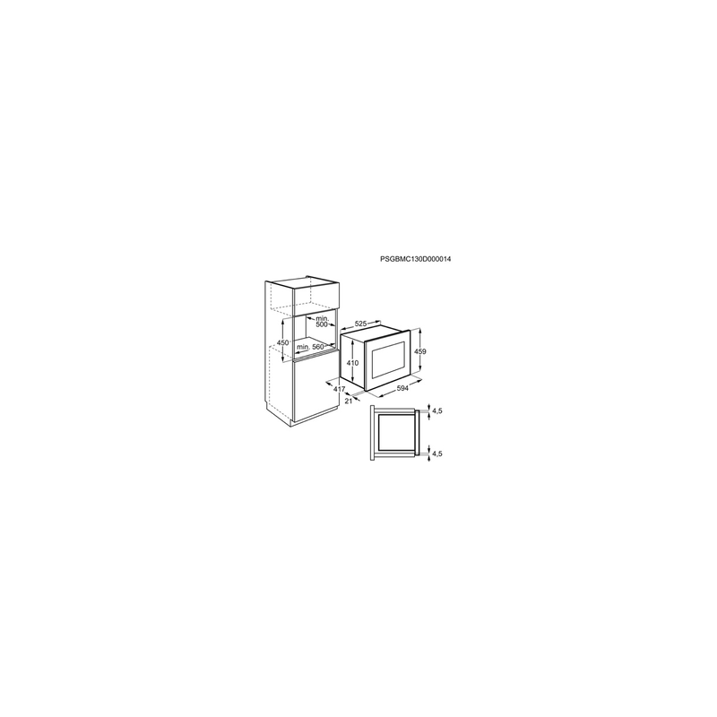 Micro ondes + Gril Electrolux KMFD264TEX