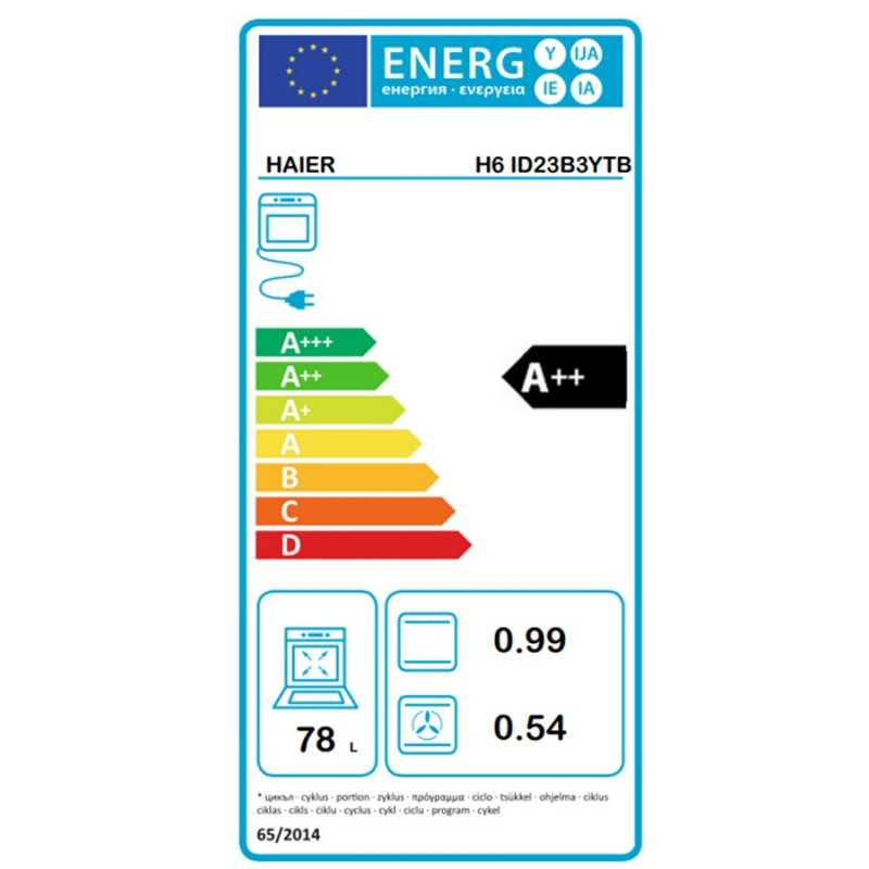 Four Haier H6 ID23B3YTB