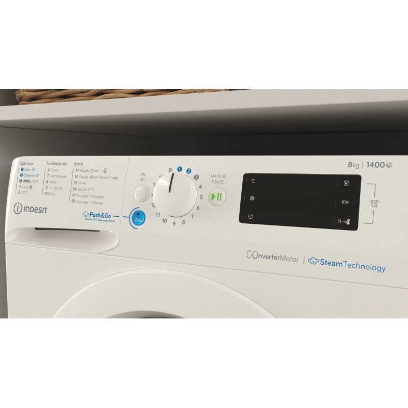 Lave linge hublot Indesit BWE81496XWVFR