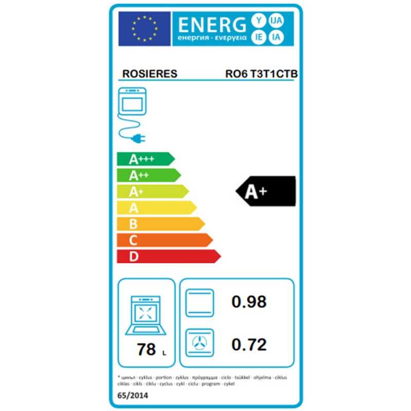 Four encastrable Rosieres RO6 T3T1CTB