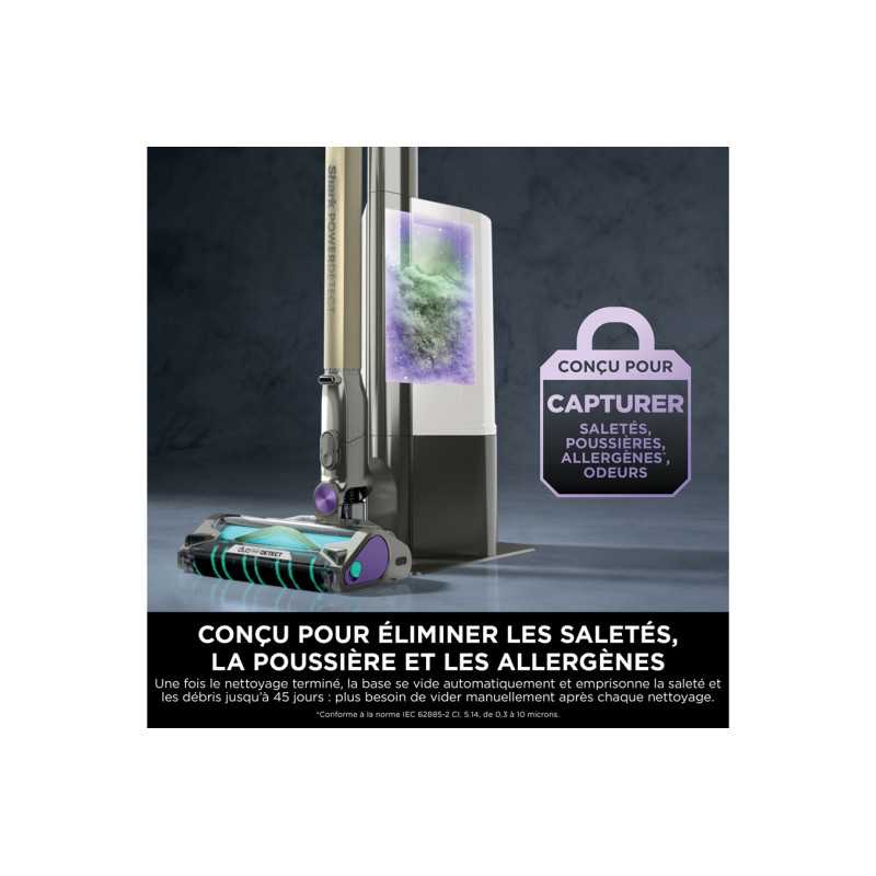 Aspirateur balai Shark Power Detect avec base de vidage automatique IP3251 EUT