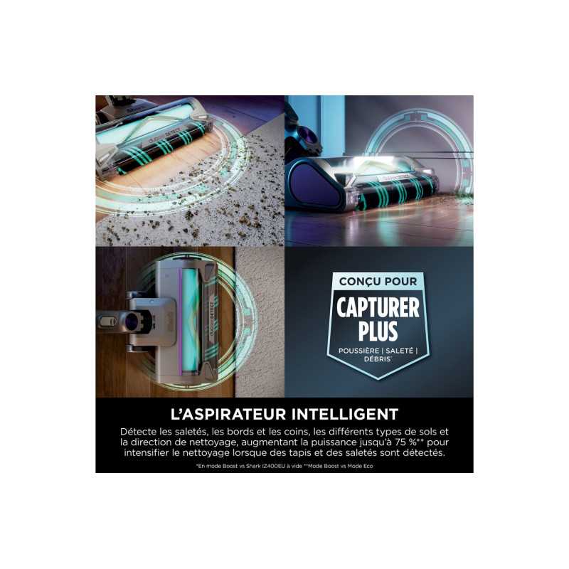 Aspirateur balai Shark Power Detect avec base de vidage automatique IP3251 EUT