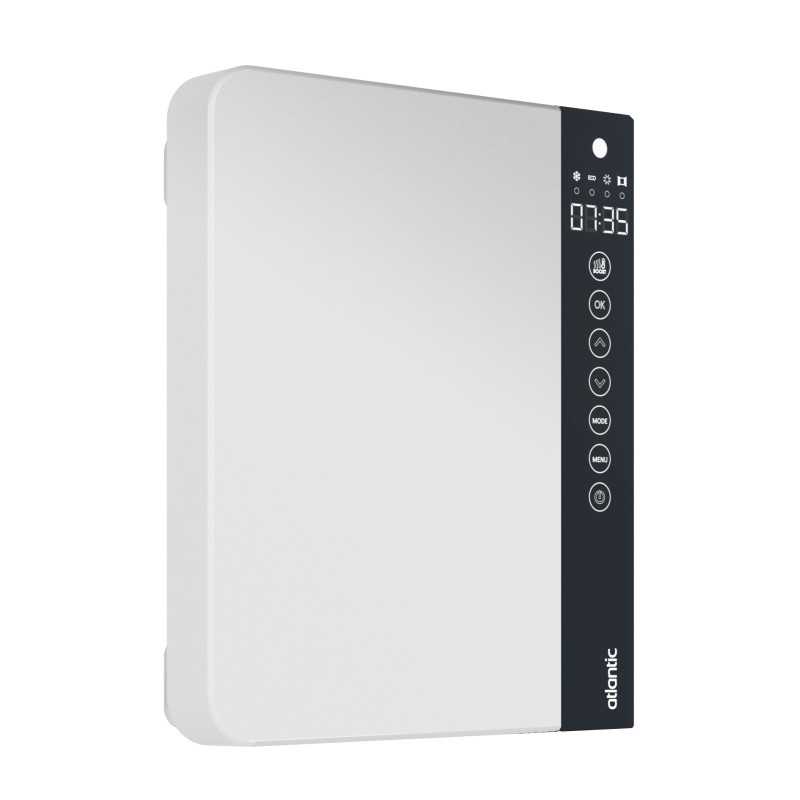 Radiateur sèche serviettes électrique 1800W TELIA soufflant blanc ATLANTIC 720109