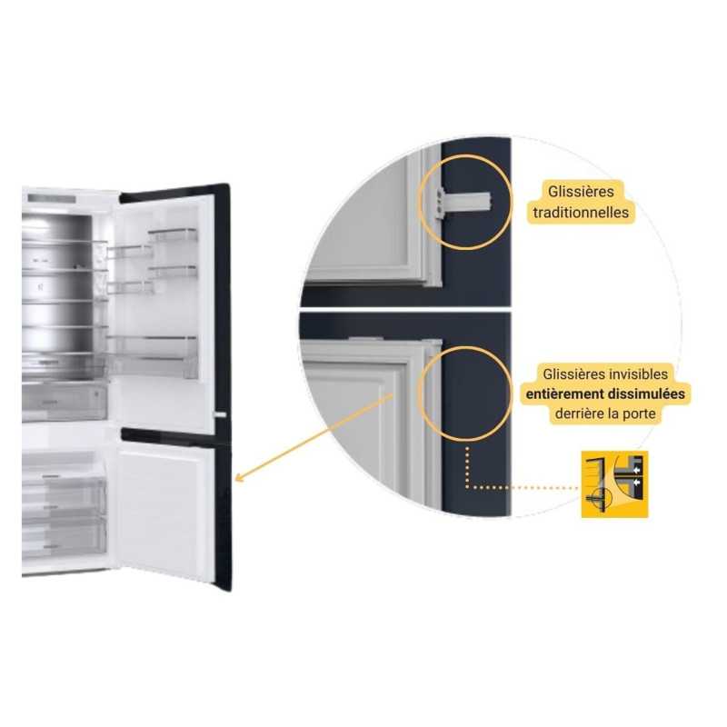 Réfrigérateur congélateur en bas Whirlpool WHC18D011C2FR ENCASTRABLE 178 CM