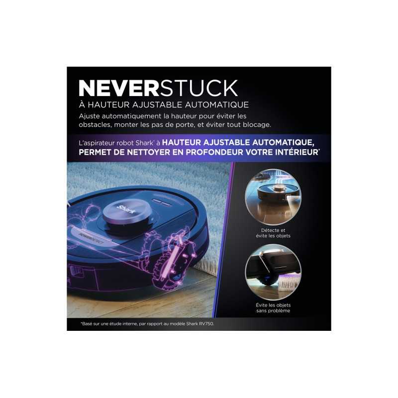 Aspirateur robot Shark PowerDetect Aspirateur robot auto vidant RV2820VEEU