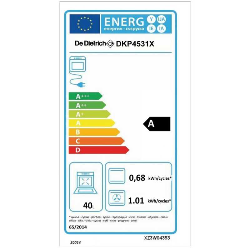 Four encastrable De Dietrich DKP4531X COMPACT