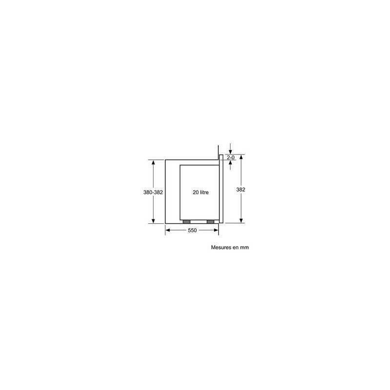 Micro ondes mono fonction Bosch bfl520mb0 Accentline