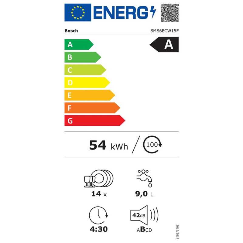 Lave vaisselle pose libre Bosch SMS6ECW15F