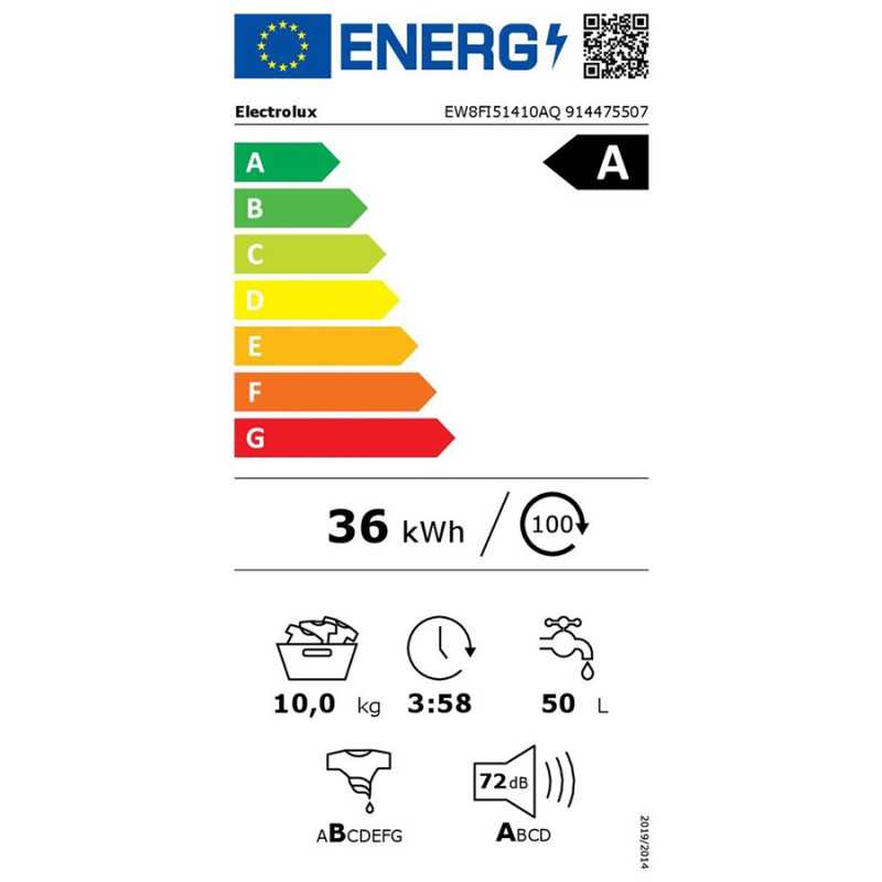 Lave linge hublot Electrolux ew8fi5140aq