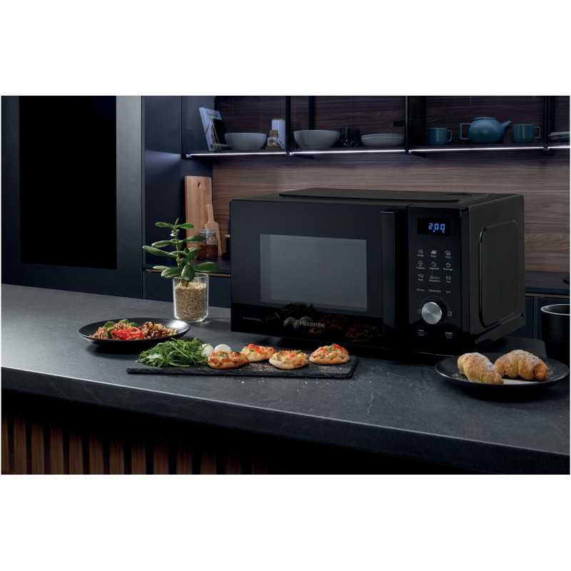Micro ondes + Gril Hisense H20MOBSD1HG 20 L Noir