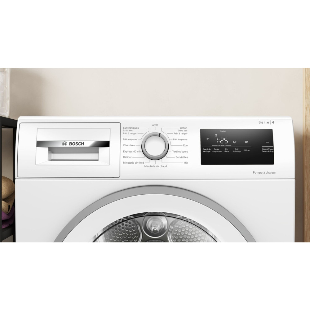Sèche linge pompe à chaleur Bosch WTH8520SFR 8 kg