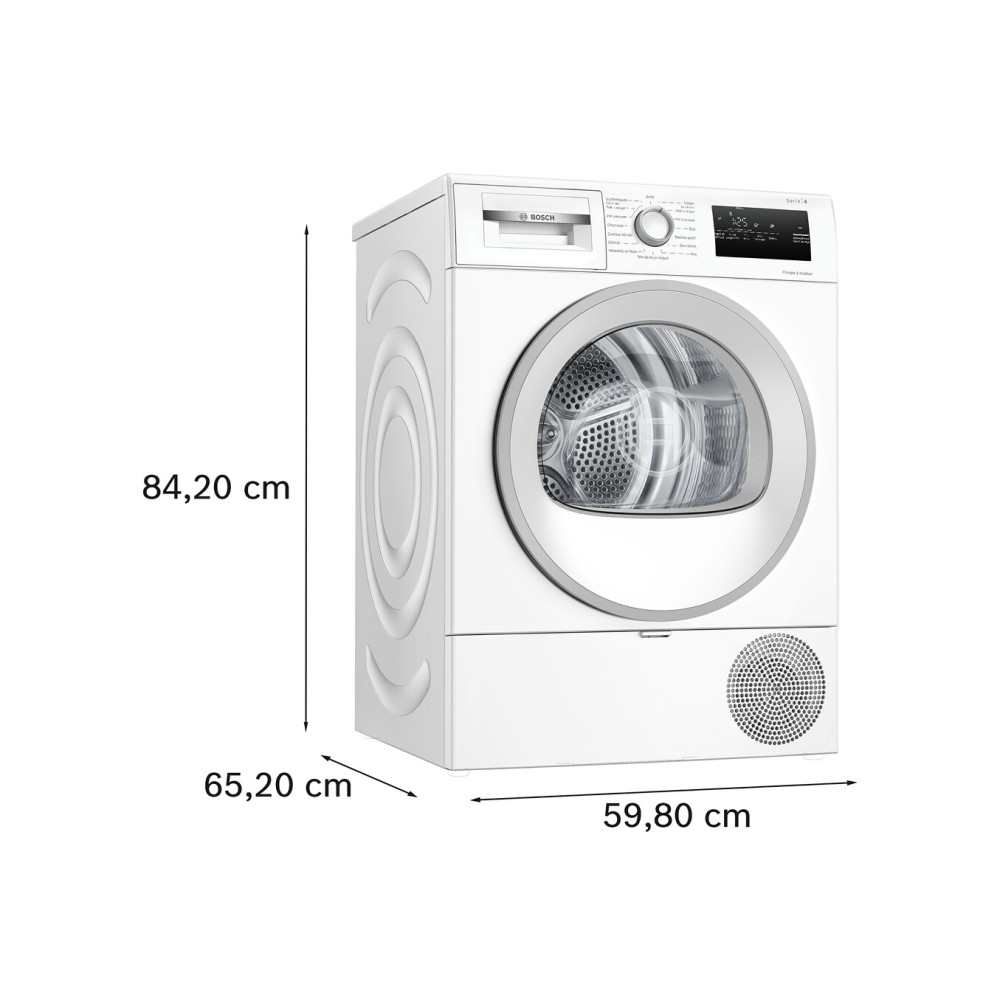 Sèche linge pompe à chaleur Bosch WTH8520SFR 8 kg