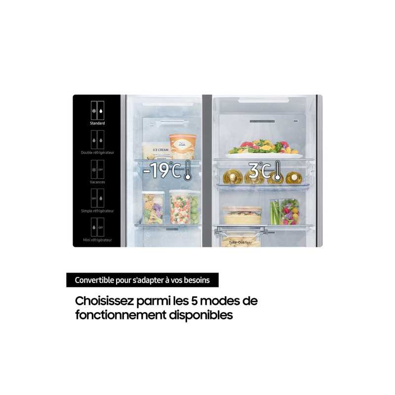 Réfrigérateur américain Samsung RS90F66BETEF