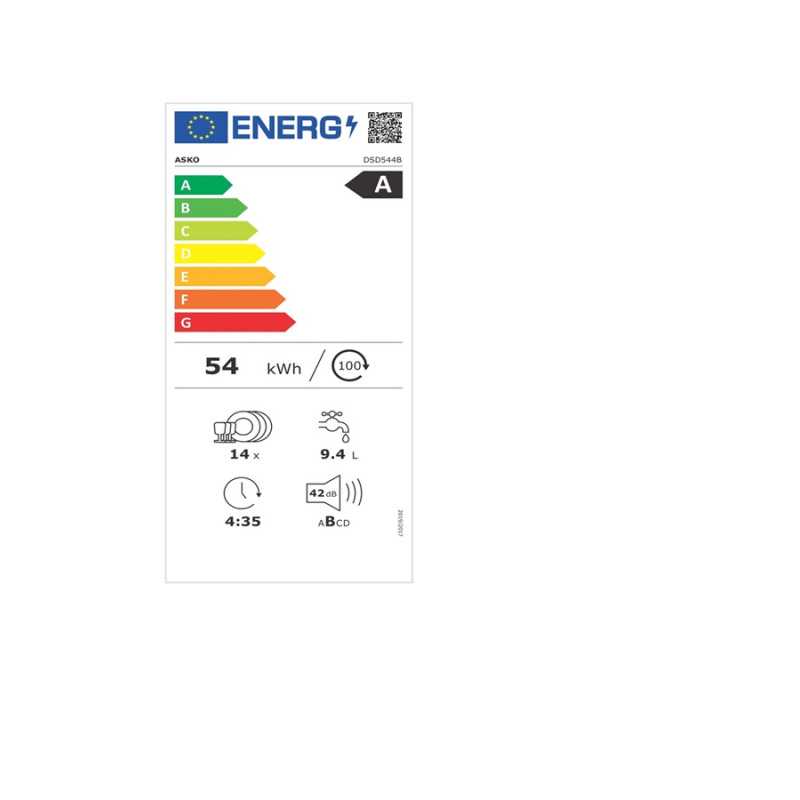 Lave vaisselle encastrable Asko DSD544B LV tout integrable XL 82 cm