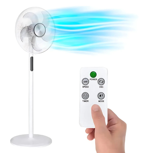 Ventilateur Blanc VE1614TT DGC 45 W 3 vitesses, tête oscillante
