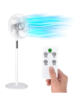 Ventilateur Blanc VE1614TT DGC 45 W 3 vitesses, tête oscillante