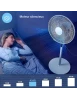 Ventilateur Blanc VE1614TT DGC 45 W 3 vitesses, tête oscillante