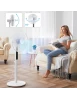 Ventilateur Blanc VE1614TT DGC 45 W 3 vitesses, tête oscillante