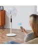 Ventilateur Blanc VE1614TT DGC 45 W 3 vitesses, tête oscillante