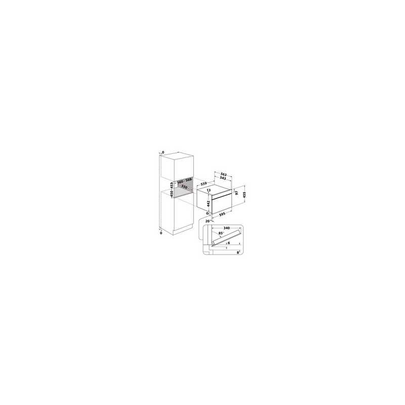 Micro ondes combiné Whirlpool WCW7O7HTSBF Noir