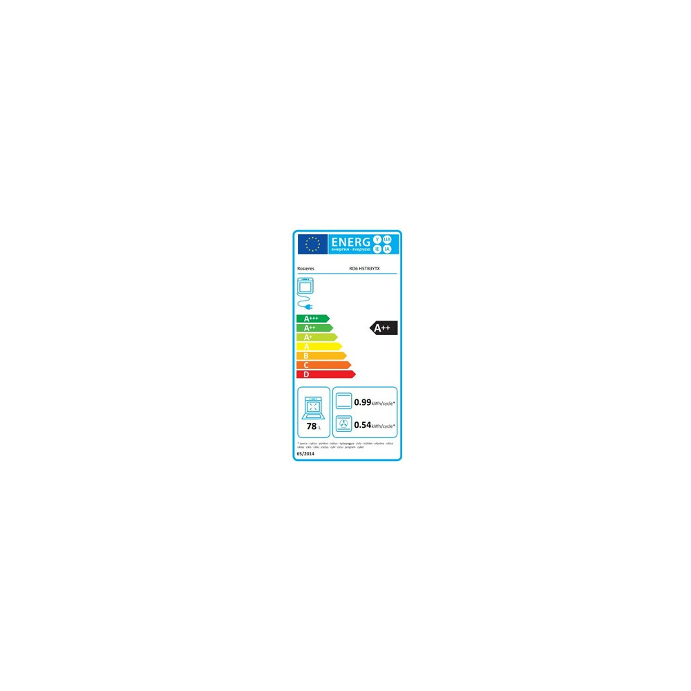 Four encastrable Rosieres RO6 H5TB3YTX
