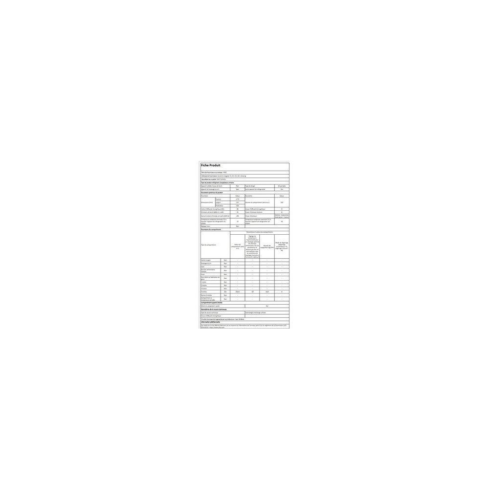 Congélateur armoire Asko RBF276DND1 encastrable 178 cm