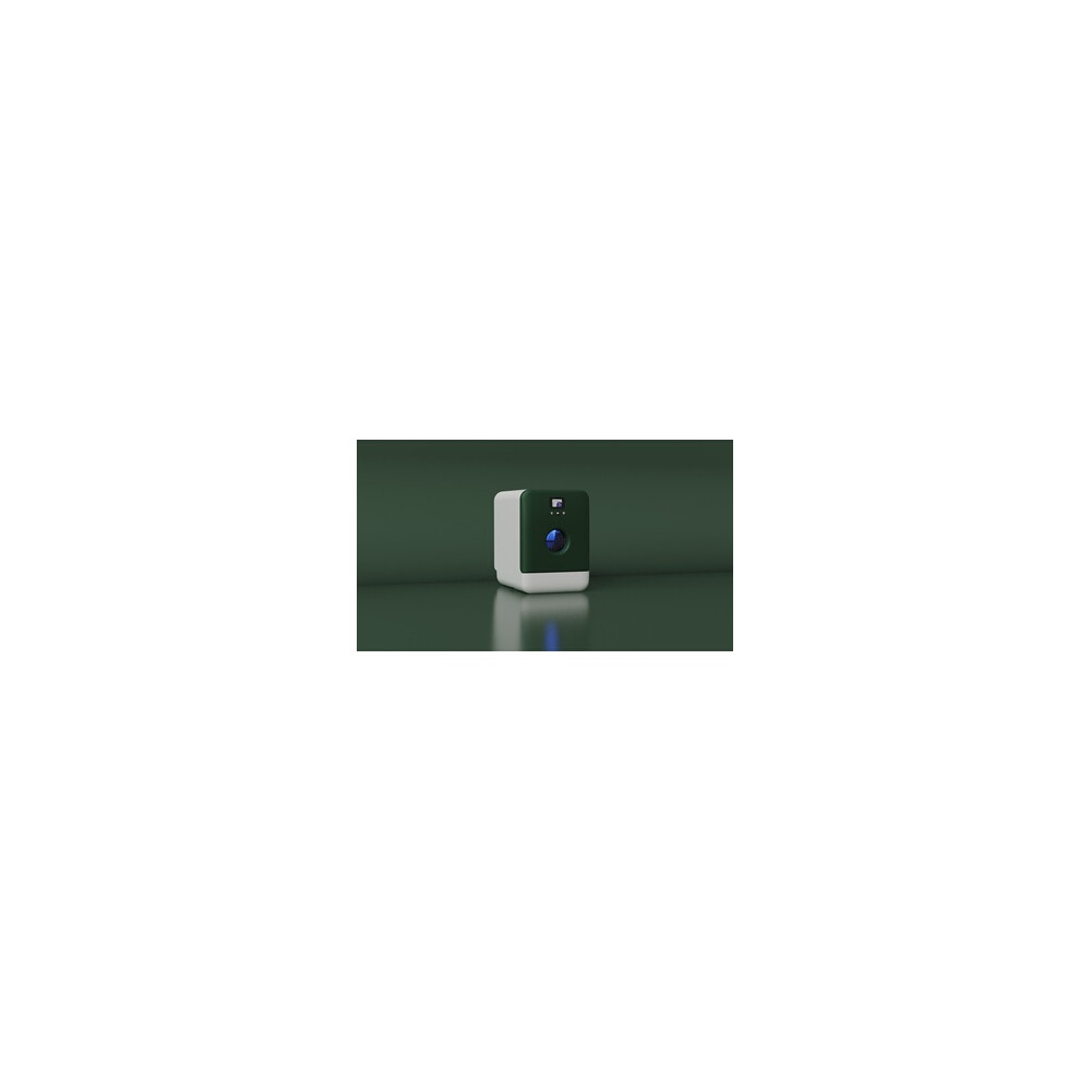 Mini lave vaisselle Daan Tech Compact 34 cm Blanc et Vert de chrome