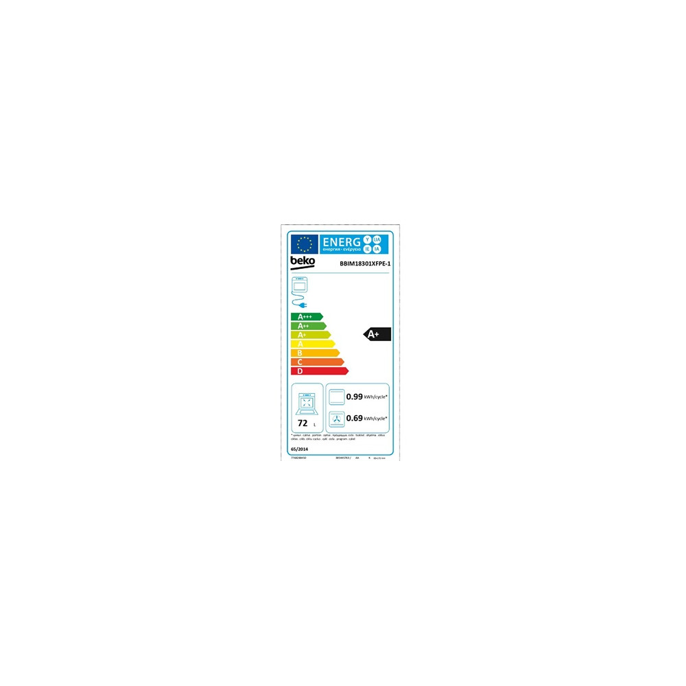 Four encastrable Beko BBIM18301XFPE 1C Noir