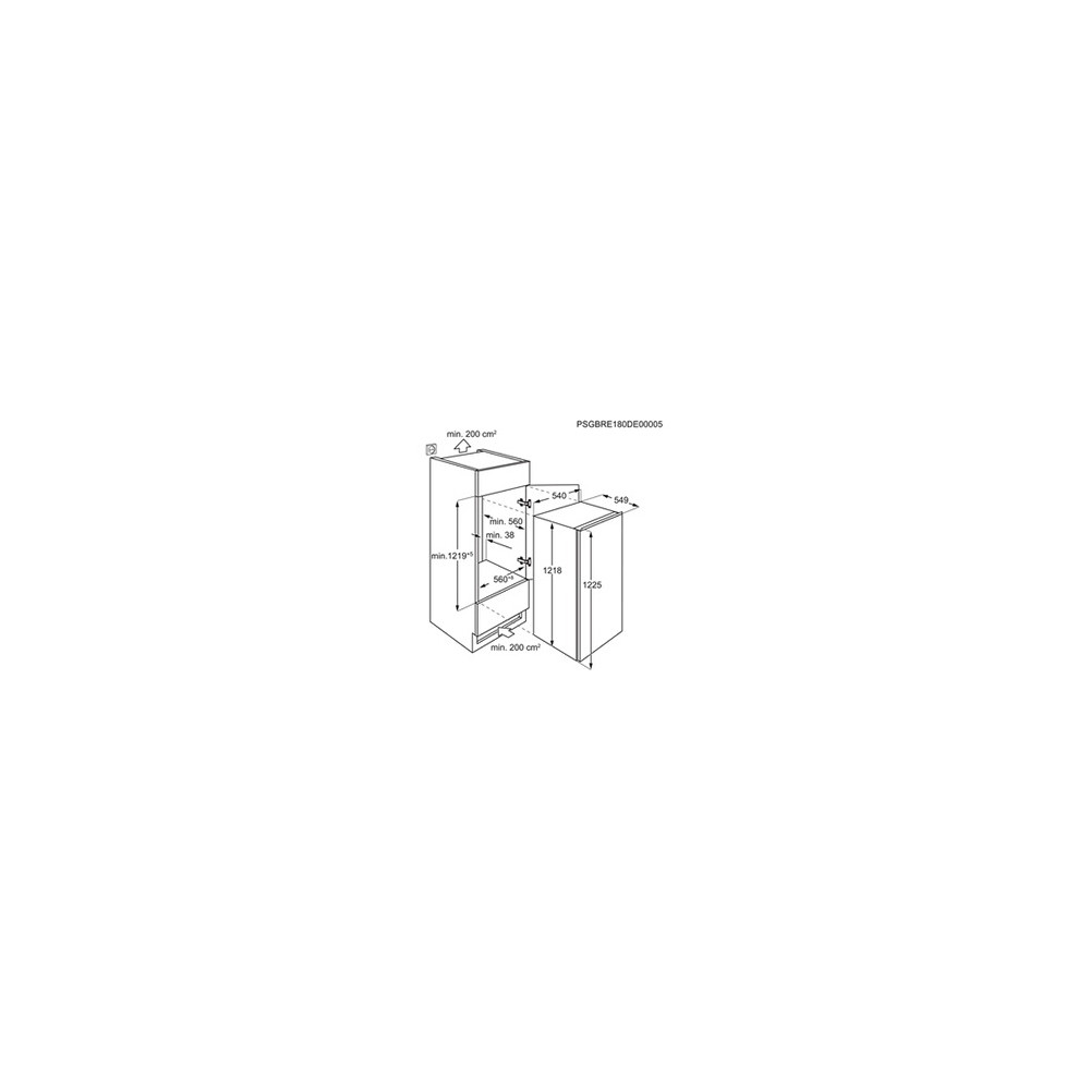 Réfrigérateur 1 porte Electrolux EFB3DE12S Blanc