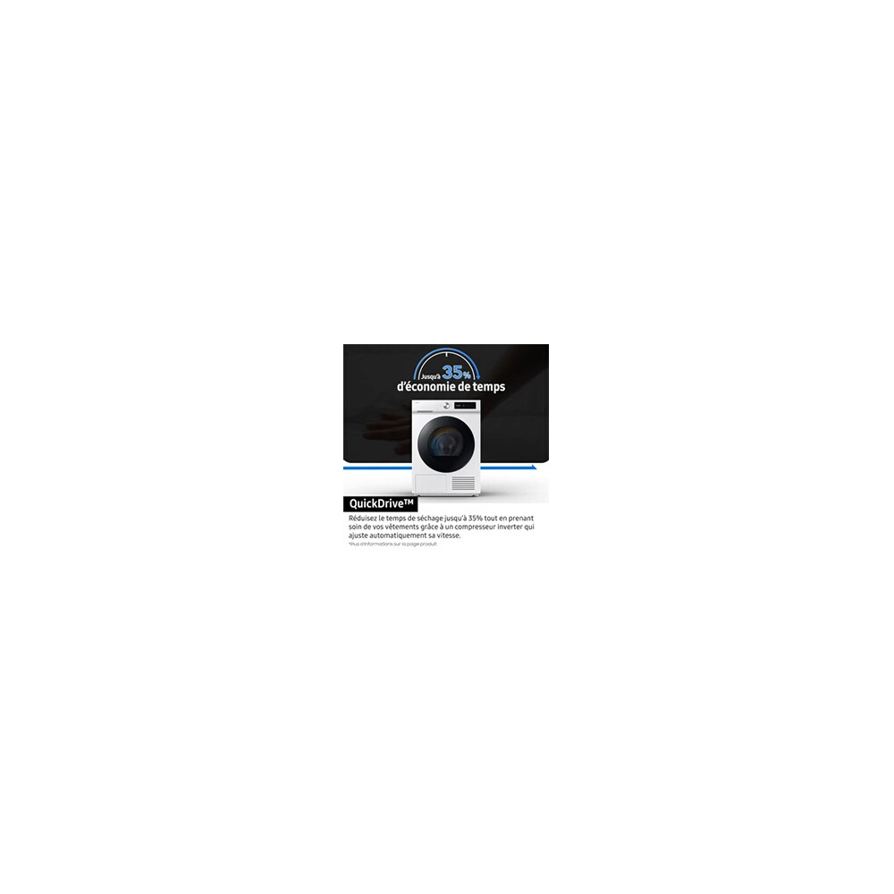 Sèche linge pompe à chaleur Samsung DV90DB8845GBU3