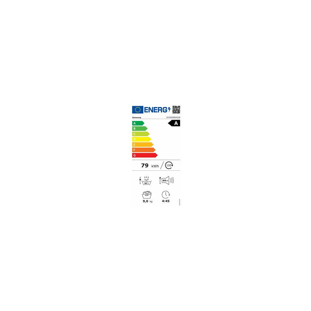 Sèche linge pompe à chaleur Samsung DV90DB8845GBU3