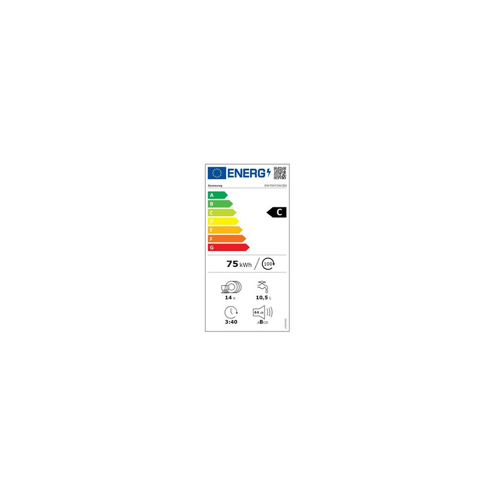 Lave vaisselle encastrable Samsung Lave vaisselle encastrable Samsung DW70H73WCB0