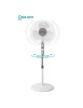 Ventilateur de sol Orbegozo, 3 vitesses, tête oscillante, Silencieux et facile à transporter