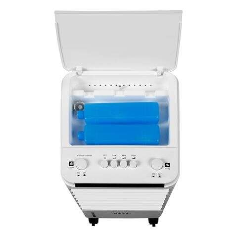 Rafraîchisseur Climatiseur mobile Muvip 7,5 Litres 80W 280 m³/h 65 dB Rafraîchisseur d’air avec humidificateur et Ice-Packs
